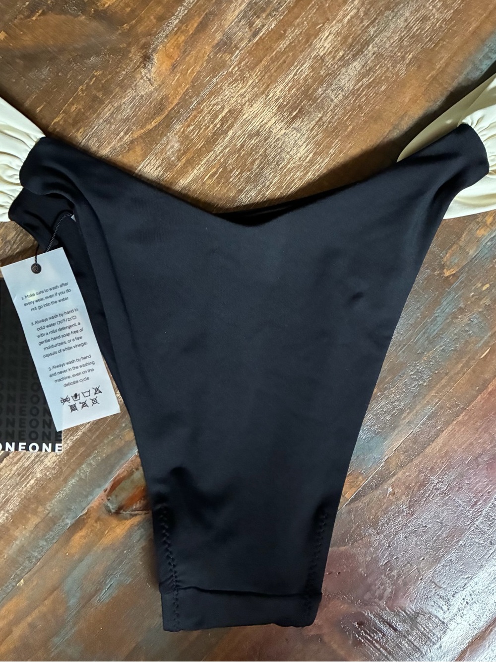 ONEONE Swimwear Legit Perfect Fit Black Bikini Bottom High XL - Picture 2 of 5